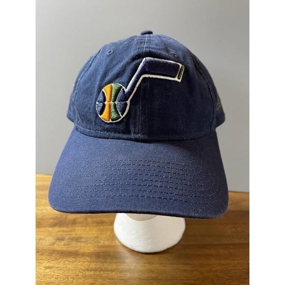 Utah Jazz Hat Cap Strap Back Adjustable Dark Blue - Picture 1 of 5